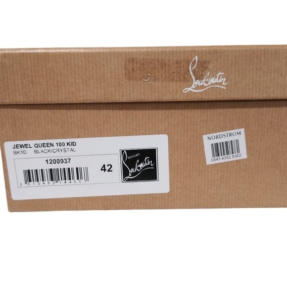 CHRISTIAN LOUBOUTIN‎ JEWEL QUEEN SANDALS BLACK 42 - Picture 8 of 14